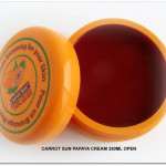 NEW Carrot Sun PAPAYA Cream 350ml open